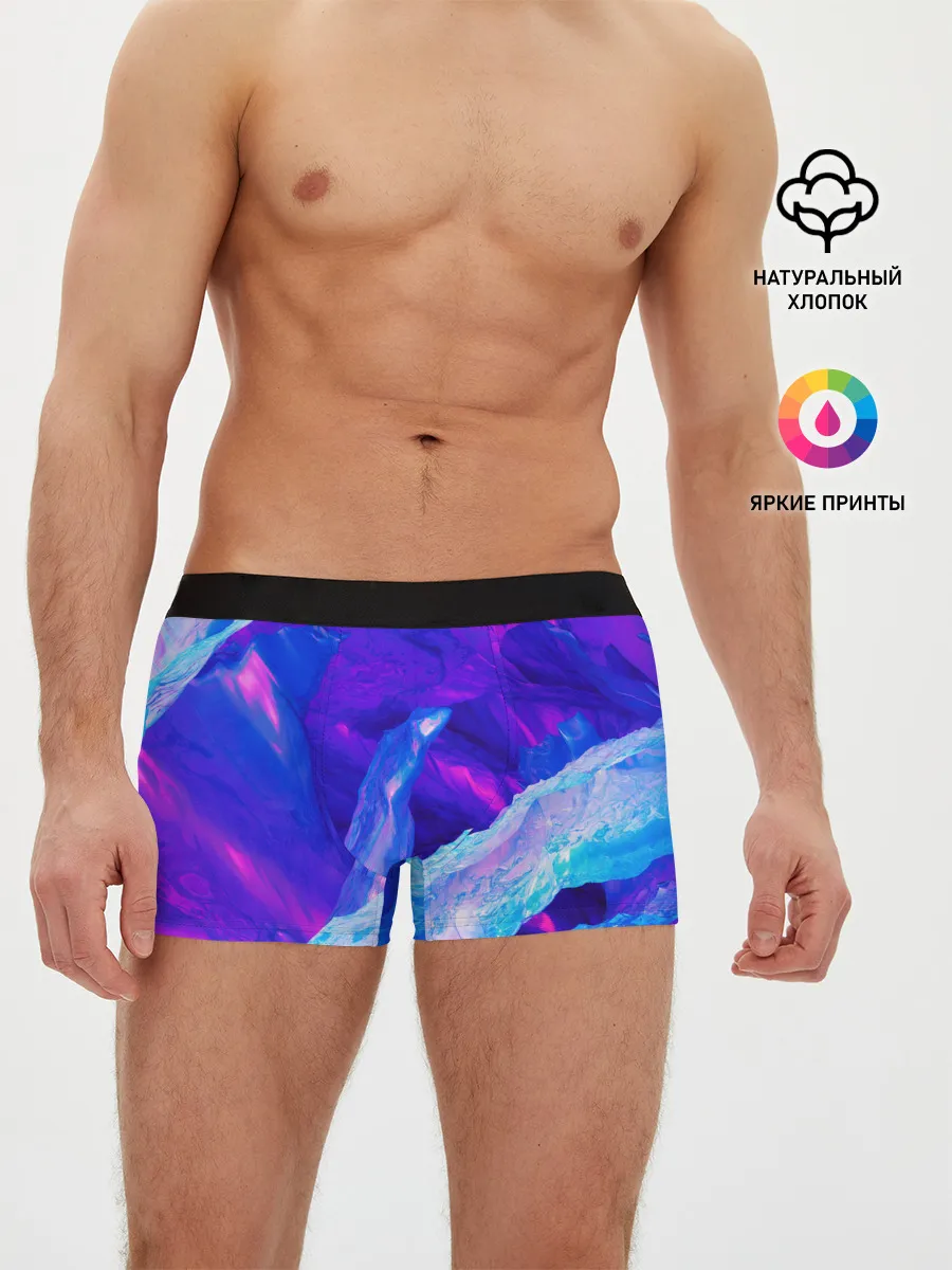 Мужские трусы боксеры / ЛЕДЯНОЙ НЕОН