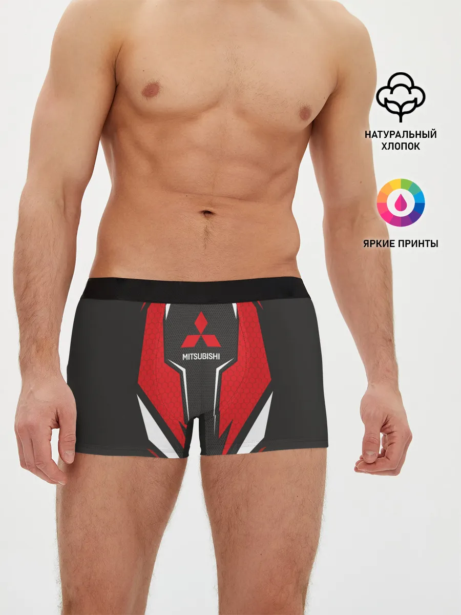 Мужские трусы боксеры / Mitsubishi Driver team Red