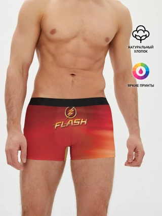 Мужские трусы боксеры / The Flash Logo Pattern