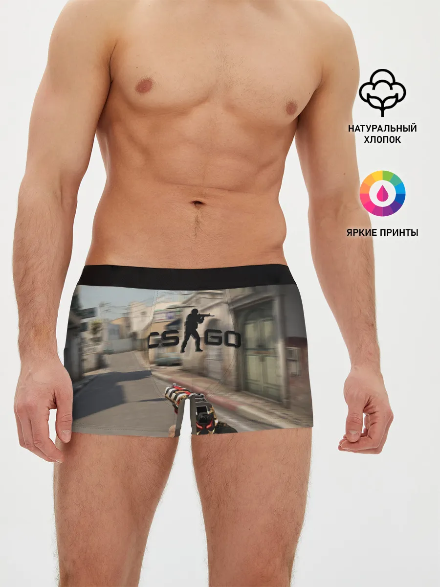 Мужские трусы боксеры / CS:GO - Ominous Look | Зловещий взгляд