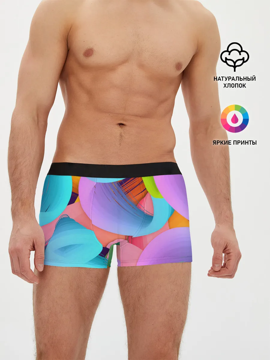 Мужские трусы боксеры / абстракция