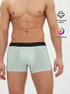 Мужские трусы боксеры / белый горох