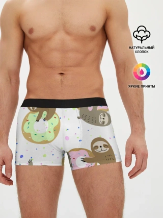 Мужские трусы боксеры / Милый Ленивец