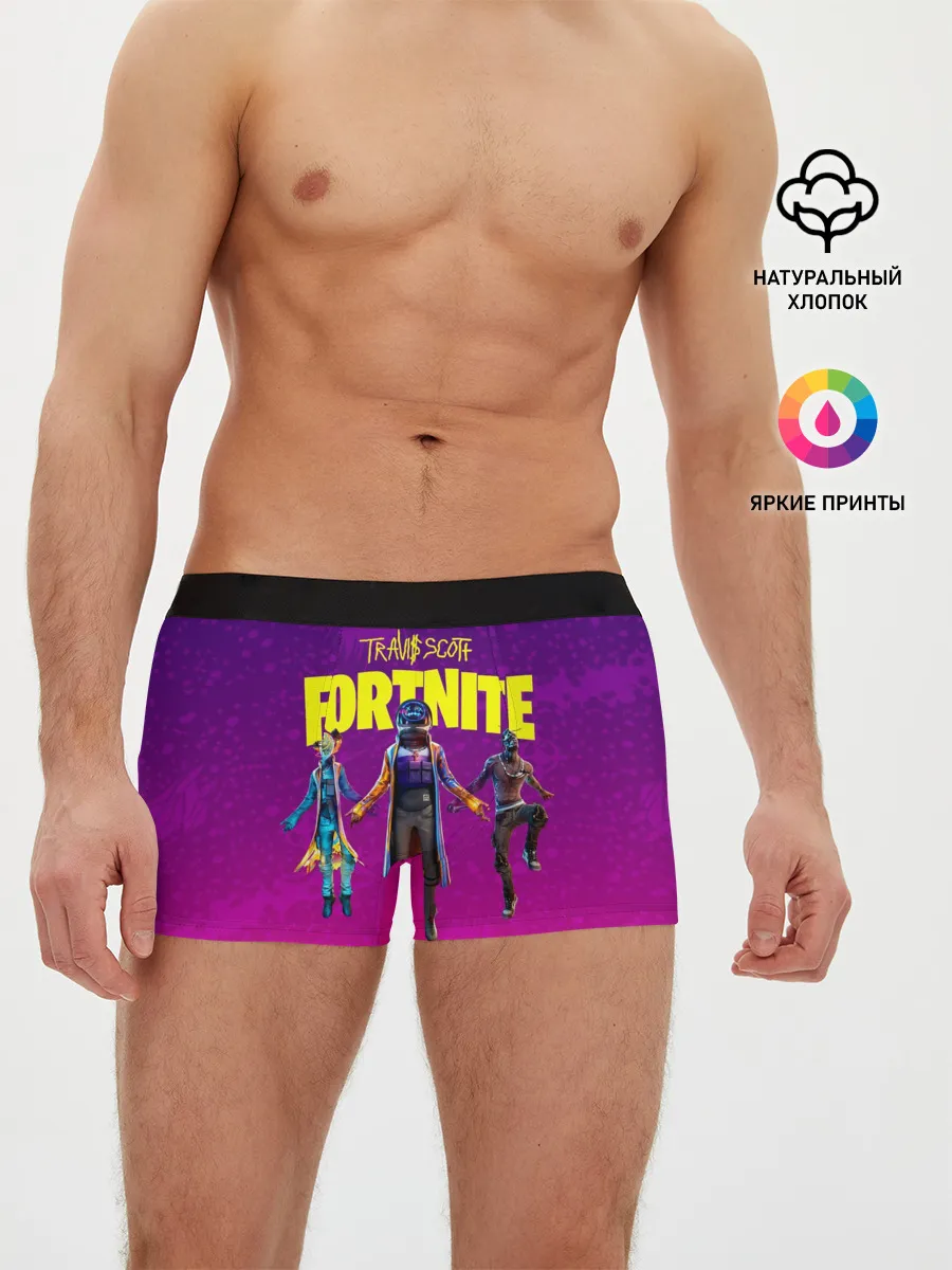 Мужские трусы боксеры / TRAVIS SCOTT+FORTNITE