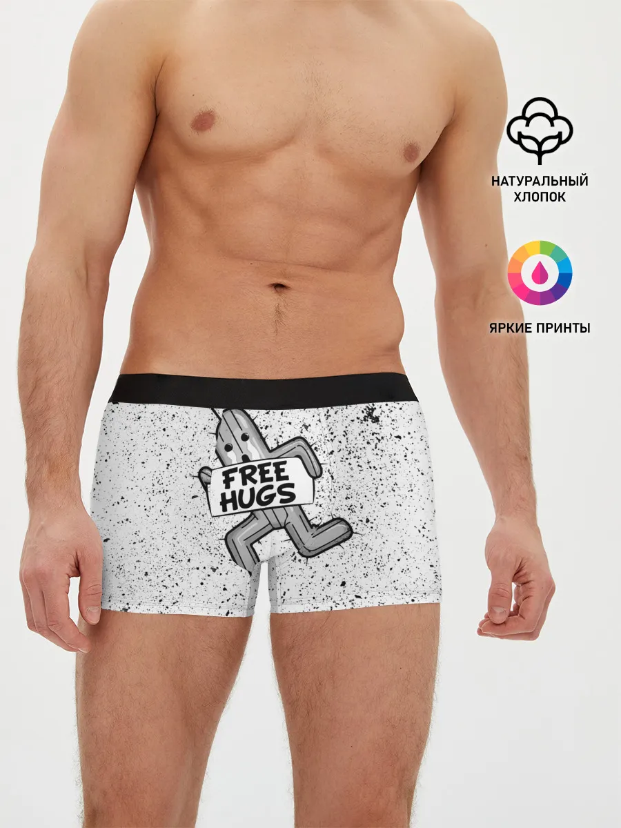 Мужские трусы боксеры / FREE HUGS