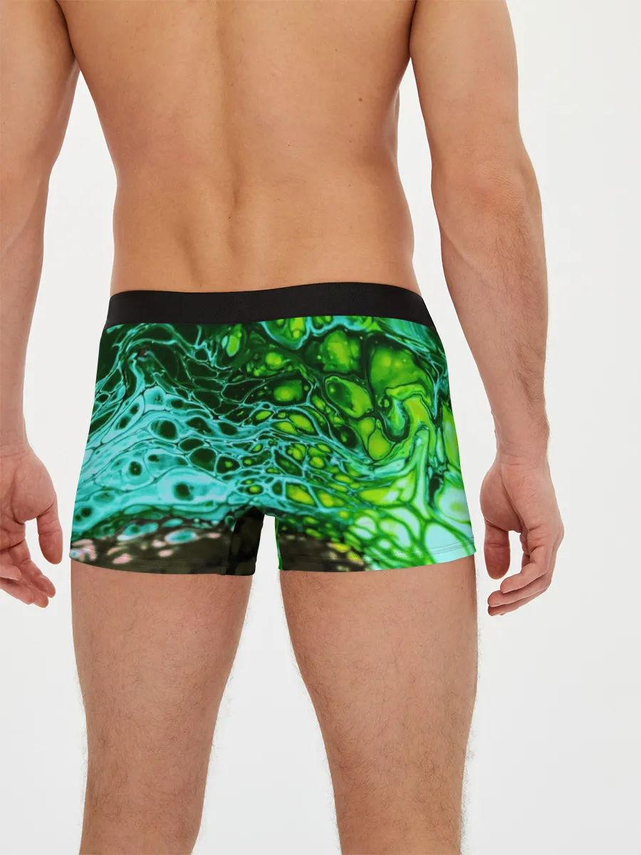 Мужские трусы боксеры / Кислотные разводы краски