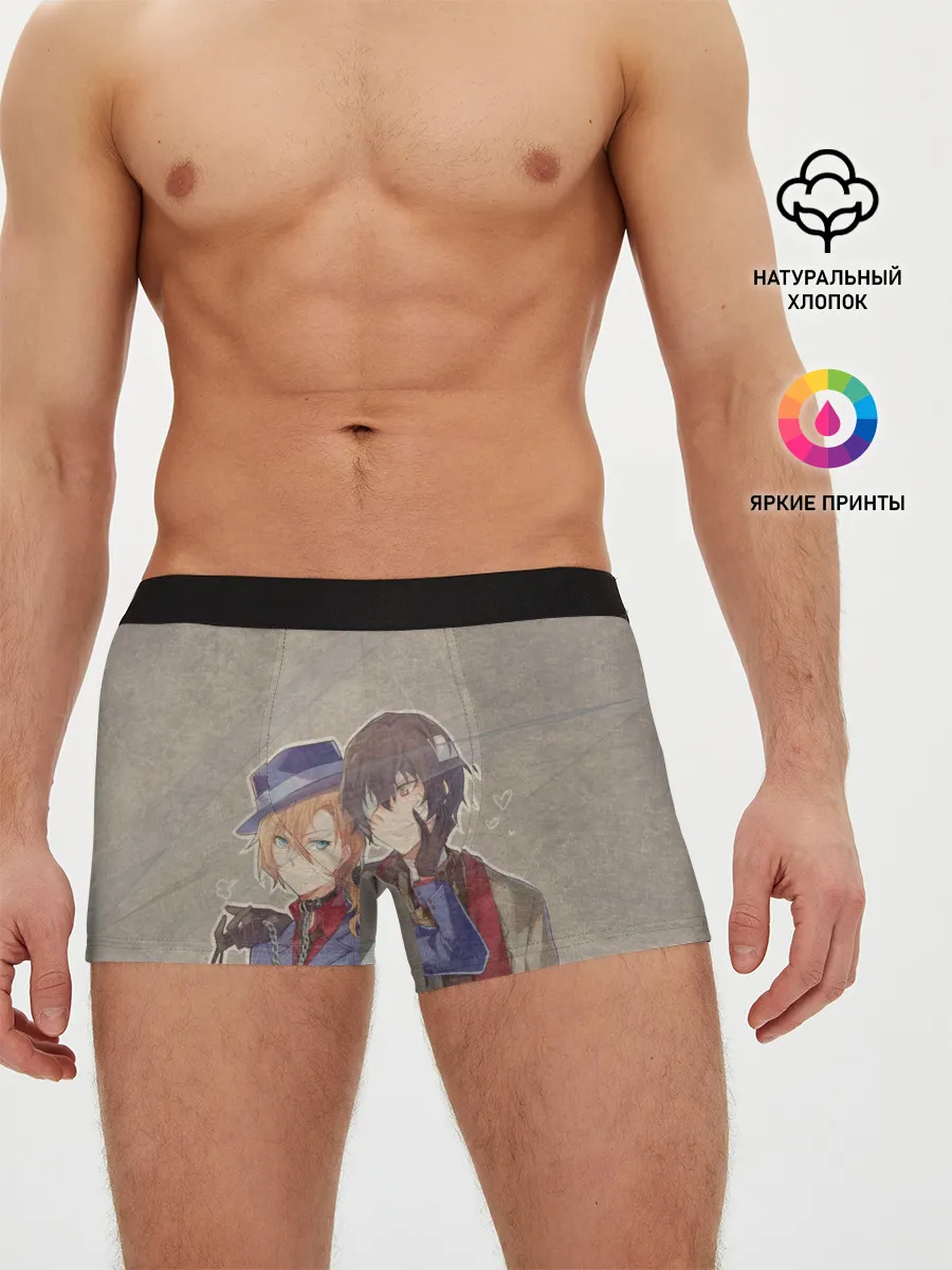 Мужские трусы боксеры / Дазай и чуя