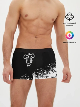 Мужские трусы боксеры / Черный Клевер