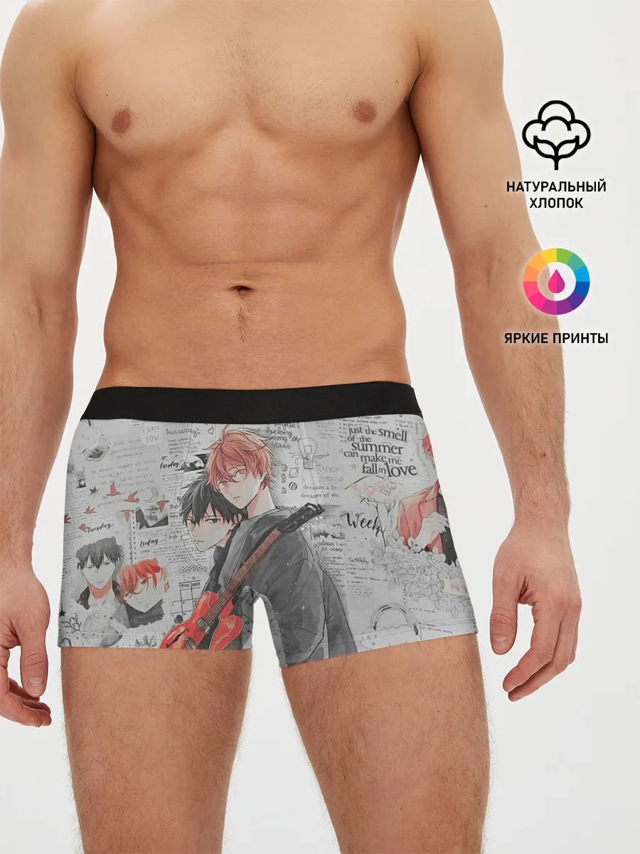 Мужские трусы боксеры / Сато и Рицу