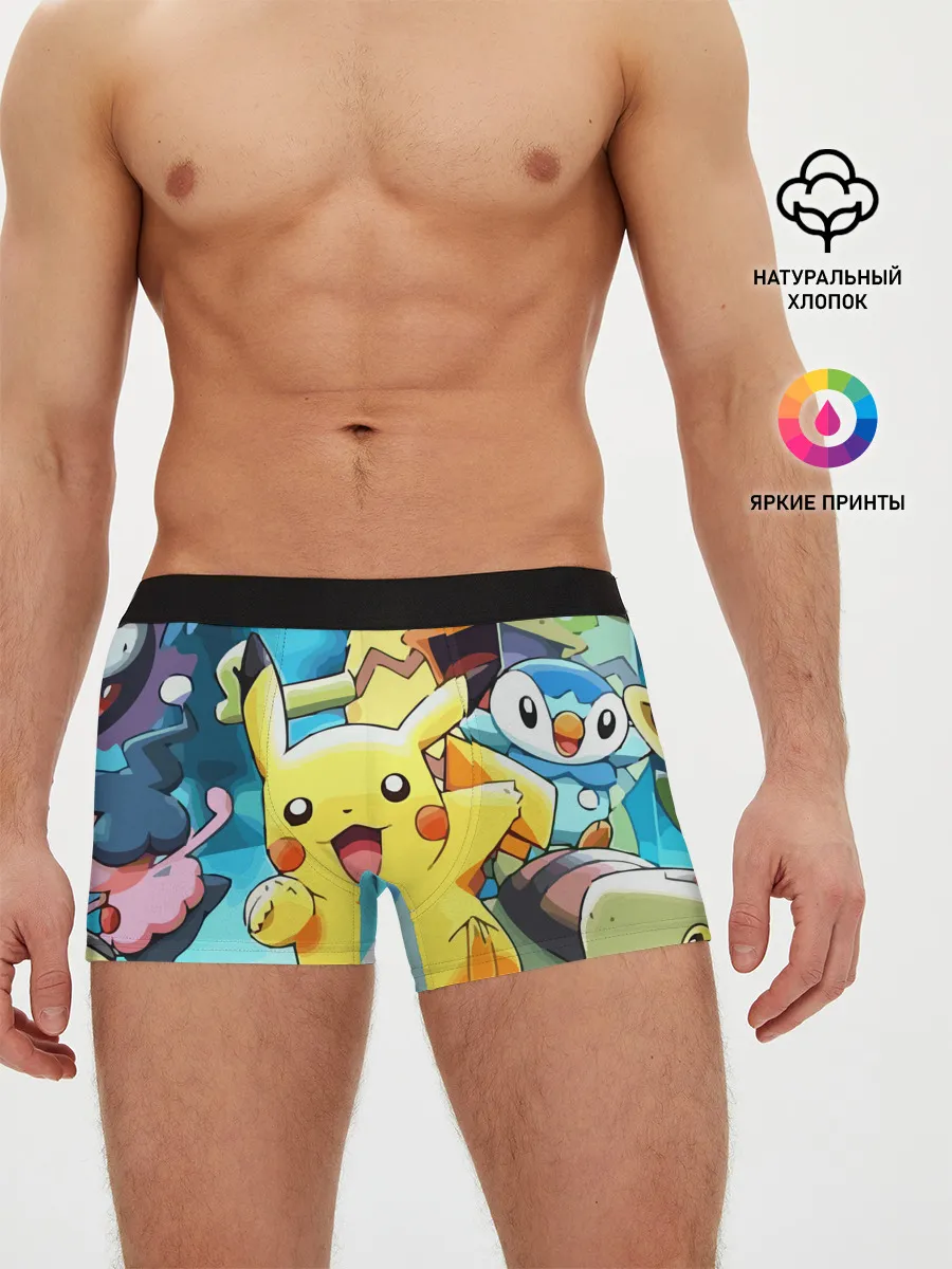 Мужские трусы боксеры / Pokrmons