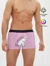 Мужские трусы боксеры / Пухленький единорог