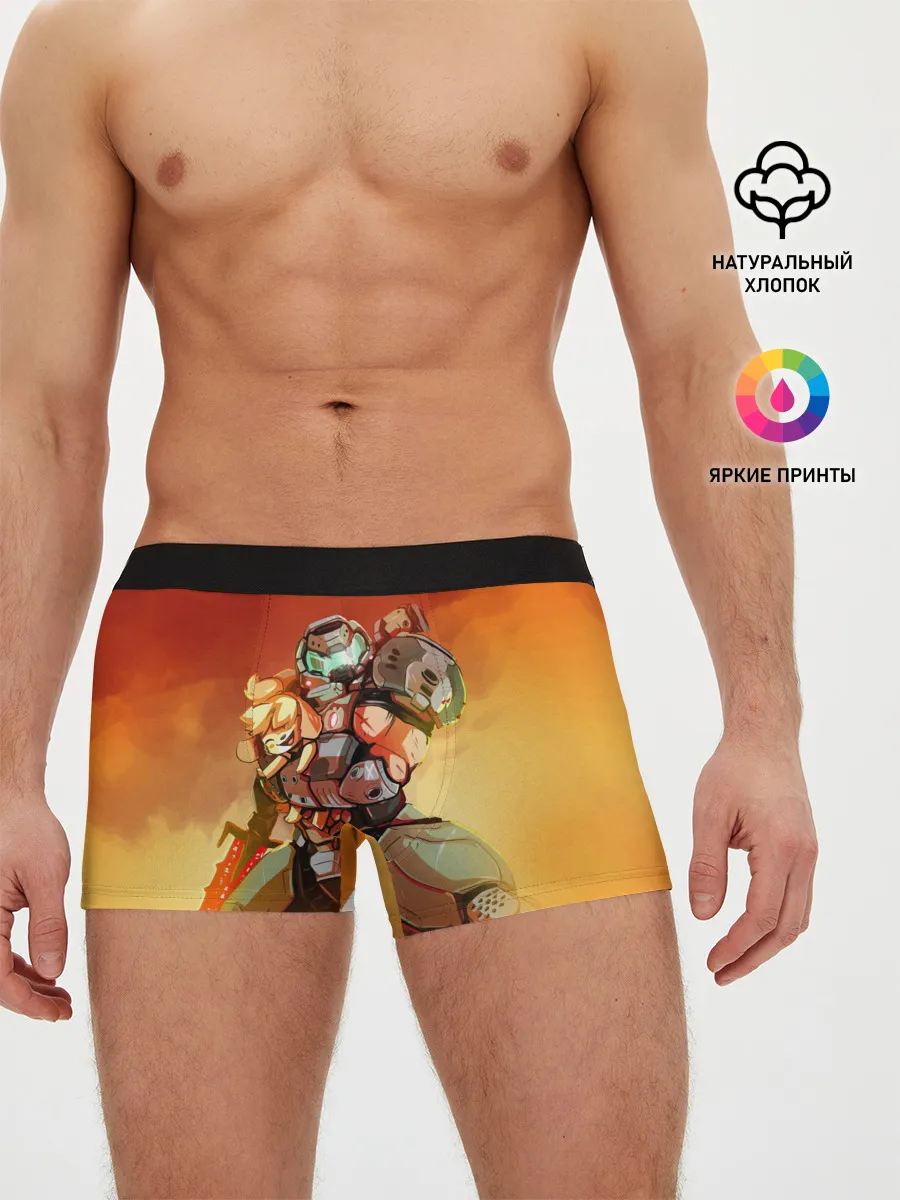 Мужские трусы боксеры / ANIMAL CROSSING x DOOM ETERNAL