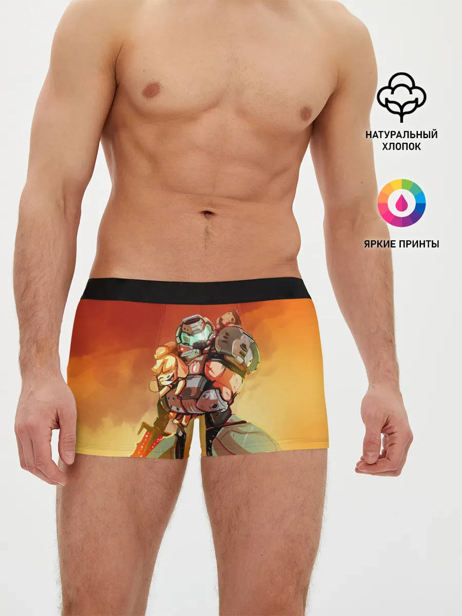 Мужские трусы боксеры / ANIMAL CROSSING x DOOM ETERNAL