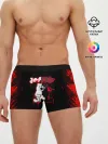 Мужские трусы боксеры / monokuma красные потертости
