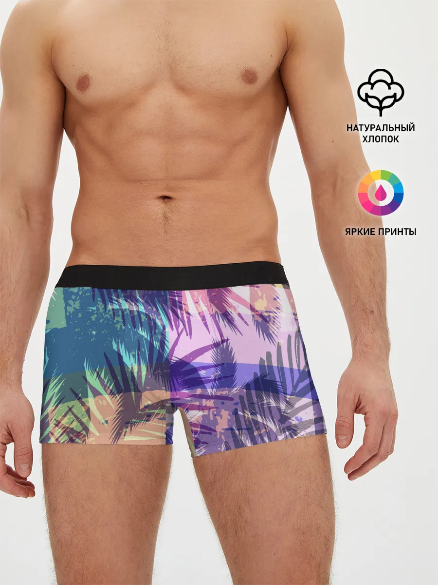 Мужские трусы боксеры / Тропики
