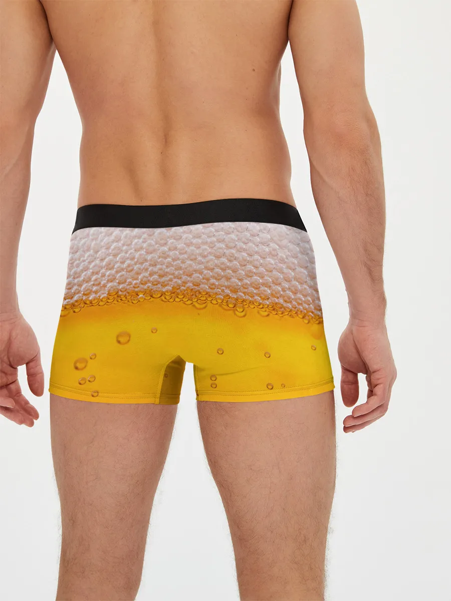 Мужские трусы боксеры / ЖИВОЕ ПЕННОЕ