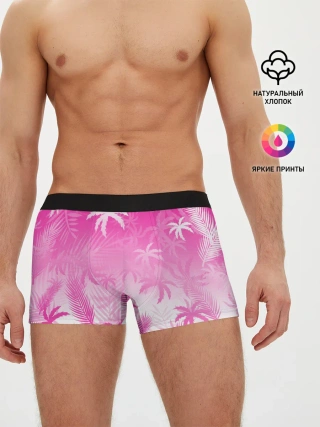 Мужские трусы боксеры / БЕЛЫЕ ПАЛЬМЫ ПАЛЬМЫ