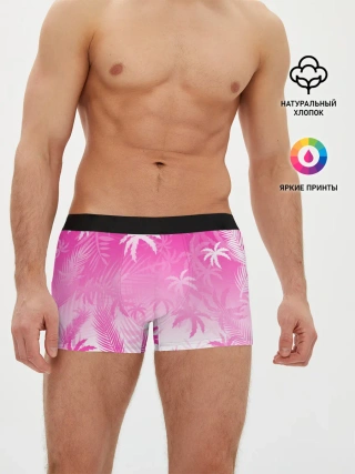 Мужские трусы боксеры / БЕЛЫЕ ПАЛЬМЫ ПАЛЬМЫ