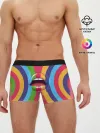 Мужские трусы боксеры / Радужные губы | Rainbow lips