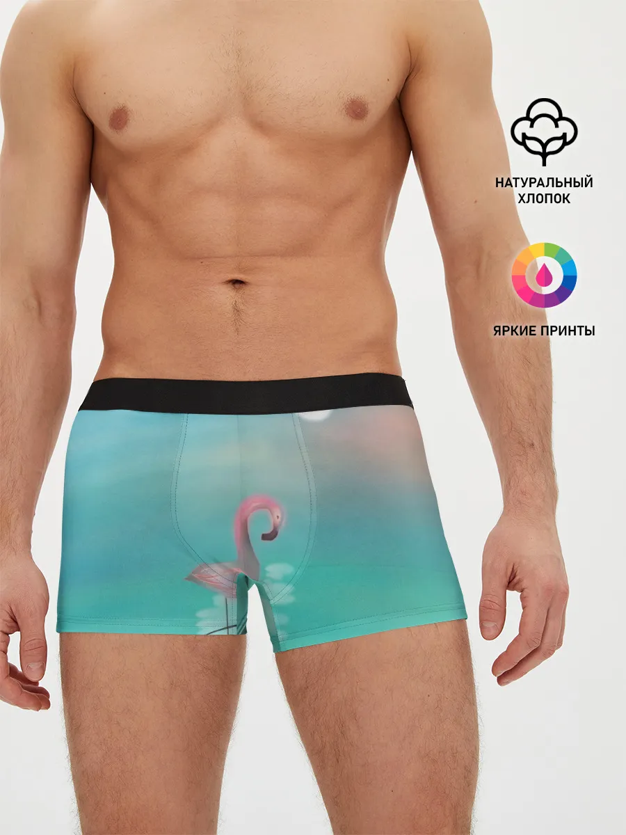 Мужские трусы боксеры / Фламинго