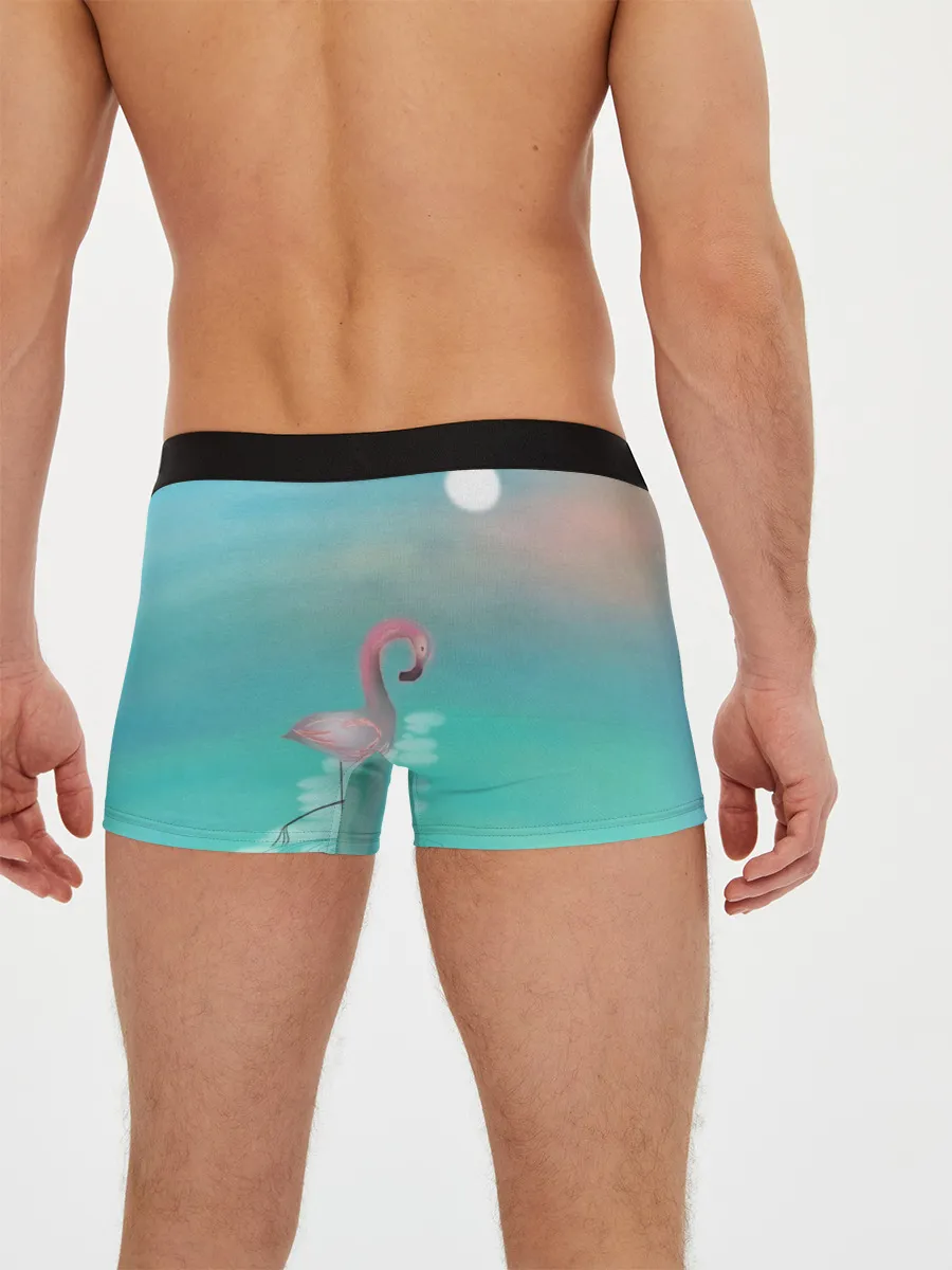Мужские трусы боксеры / Фламинго