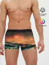 Мужские трусы боксеры / Фэнтези море корабли закат