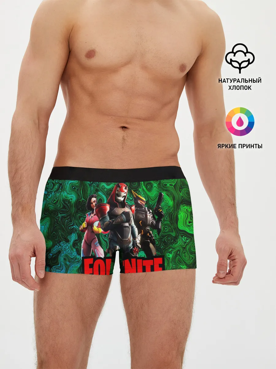 Мужские трусы боксеры / Фортнайт | Волны