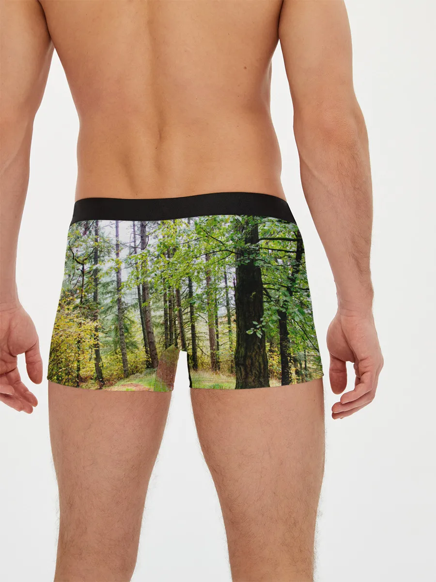Мужские трусы боксеры / Лес мой храм