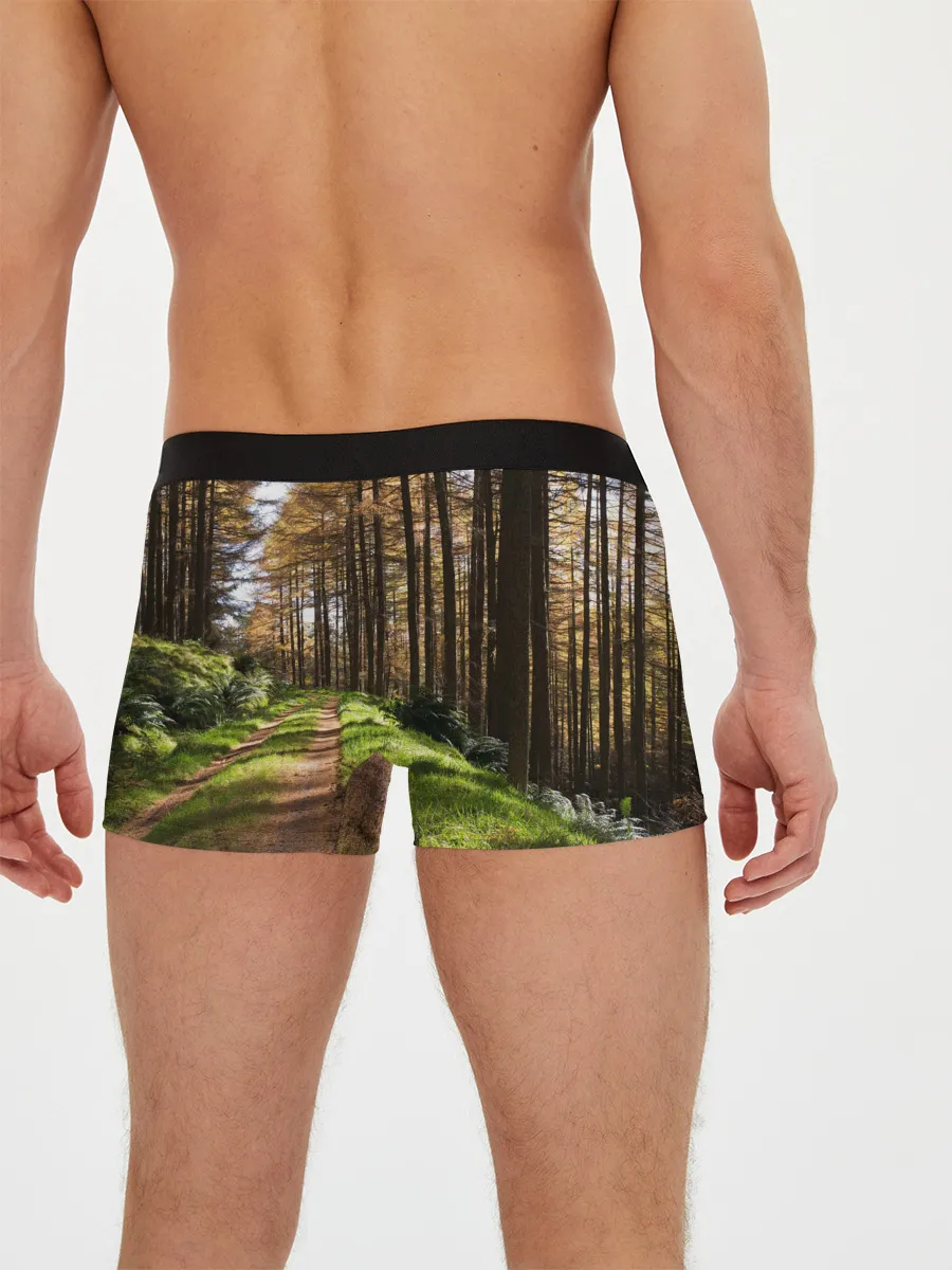 Мужские трусы боксеры / Лес мой храм