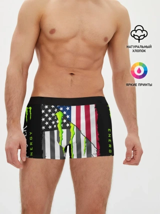 Мужские трусы боксеры / MONSTER ENERGY