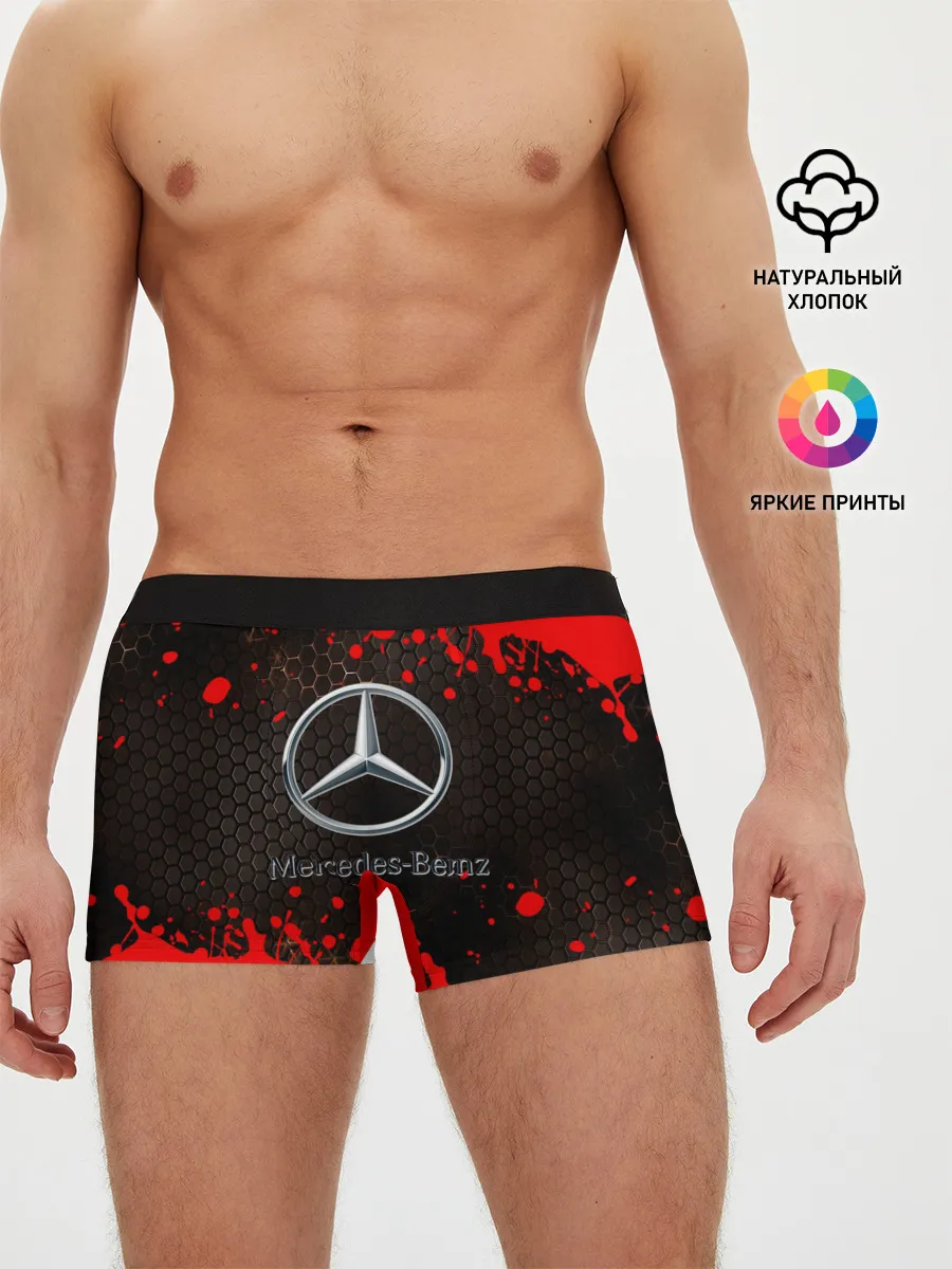 Мужские трусы боксеры / МЕРСЕДЕС