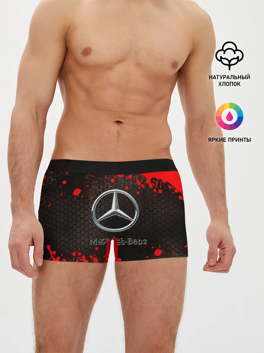 Мужские трусы боксеры / МЕРСЕДЕС