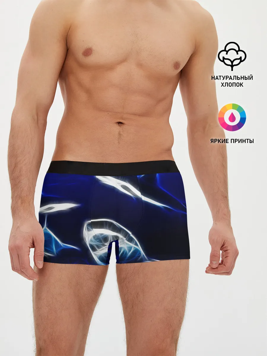 Мужские трусы боксеры / ДЕЛЬФИН В МОРЕ.
