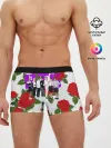 Мужские трусы боксеры / BTS Roses | White
