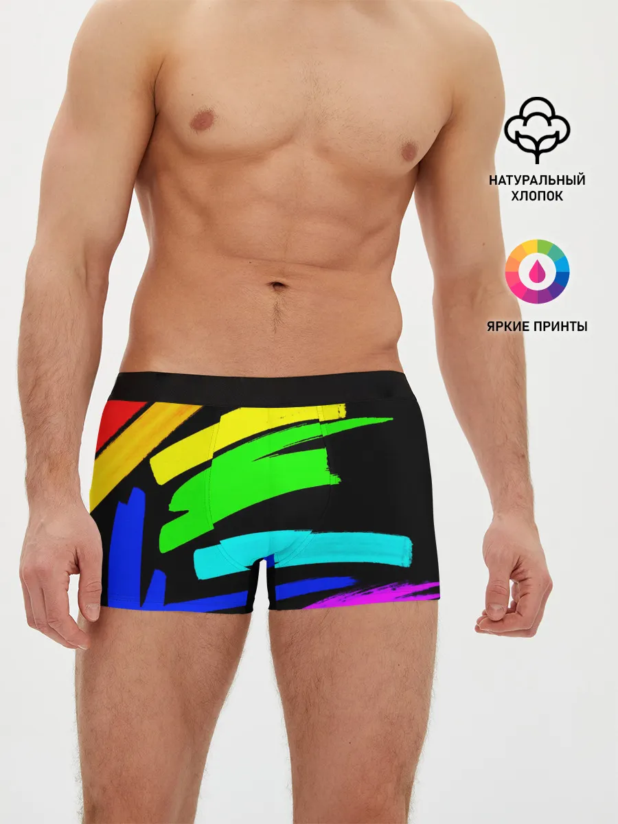 Мужские трусы боксеры / НЕОНОВЫЕ КРАСКИ