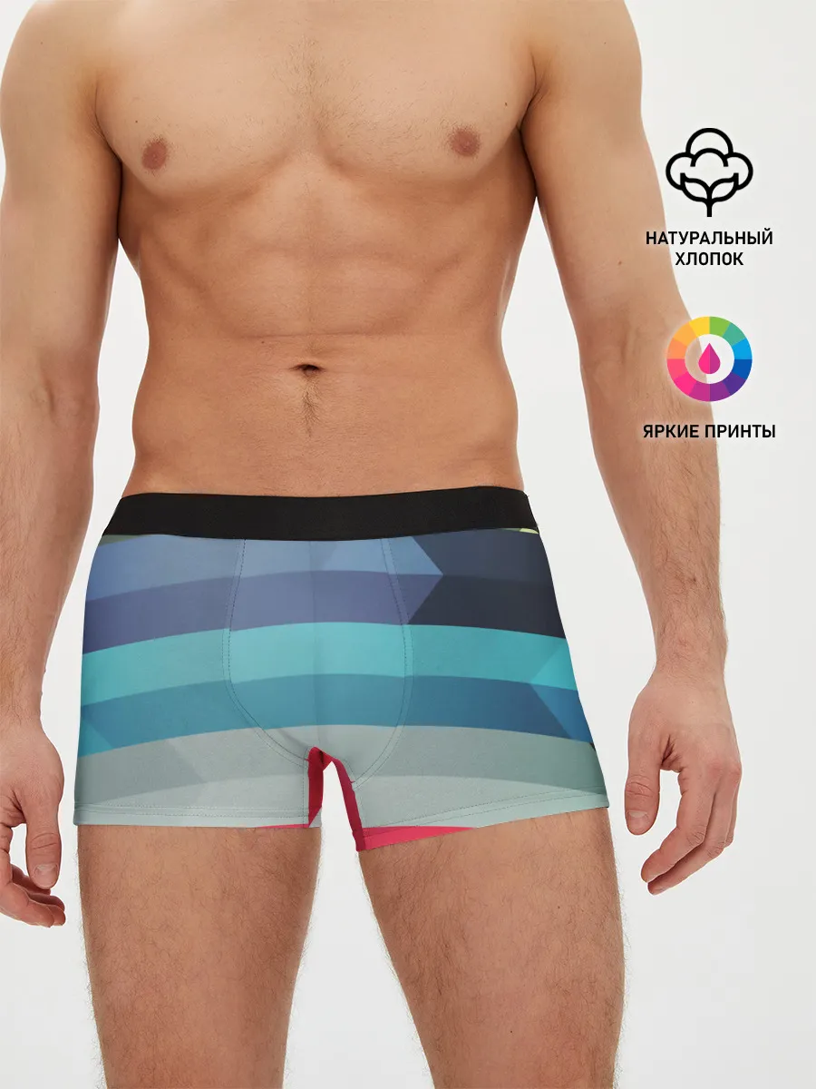 Мужские трусы боксеры / ТЕКСТУРА ЛИНИИ