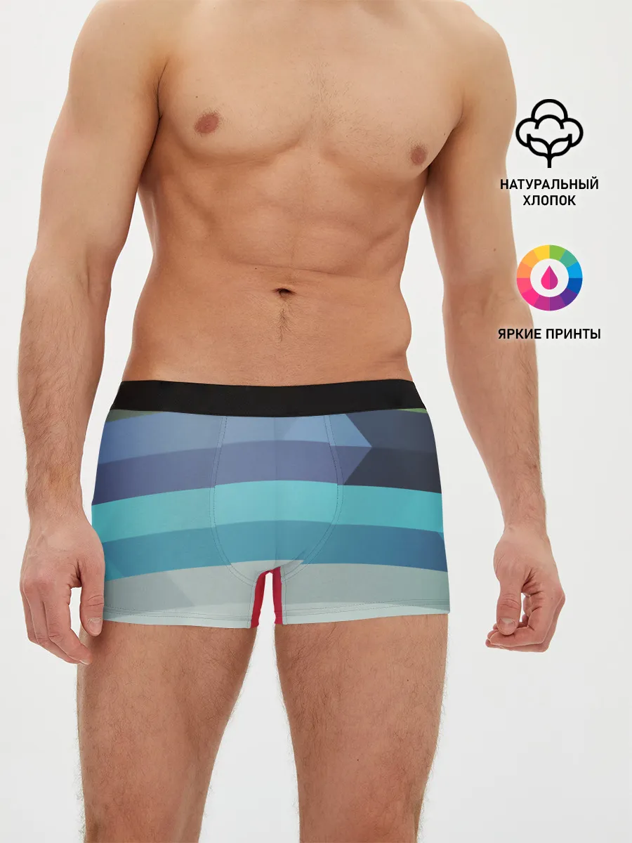 Мужские трусы боксеры / ТЕКСТУРА ЛИНИИ