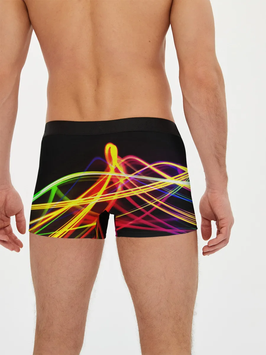 Мужские трусы боксеры / АБСТРАКТНЫЕ ЛУЧИ