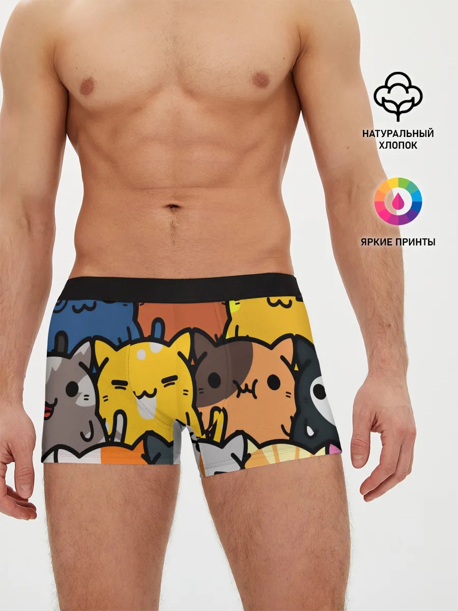 Мужские трусы боксеры / КОТЕЙКИ