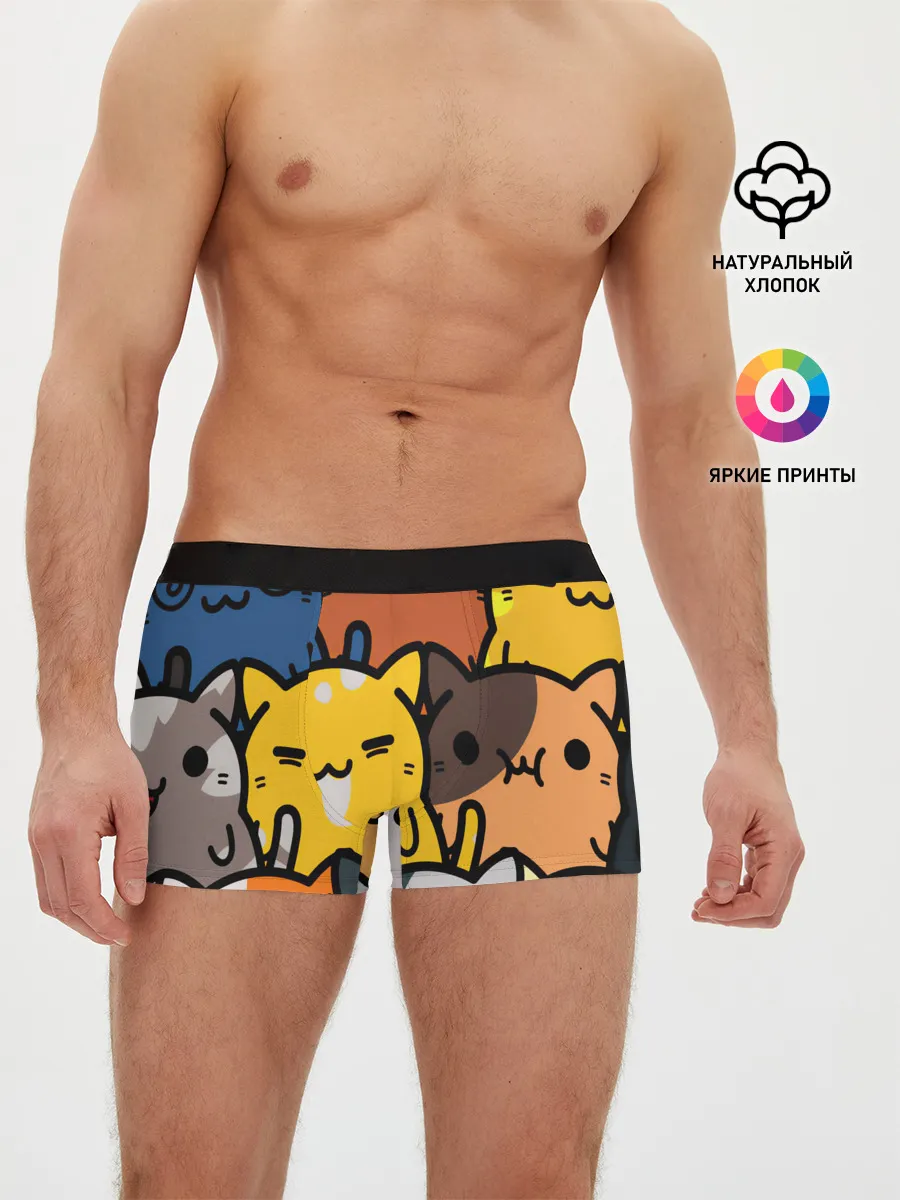 Мужские трусы боксеры / КОТЕЙКИ