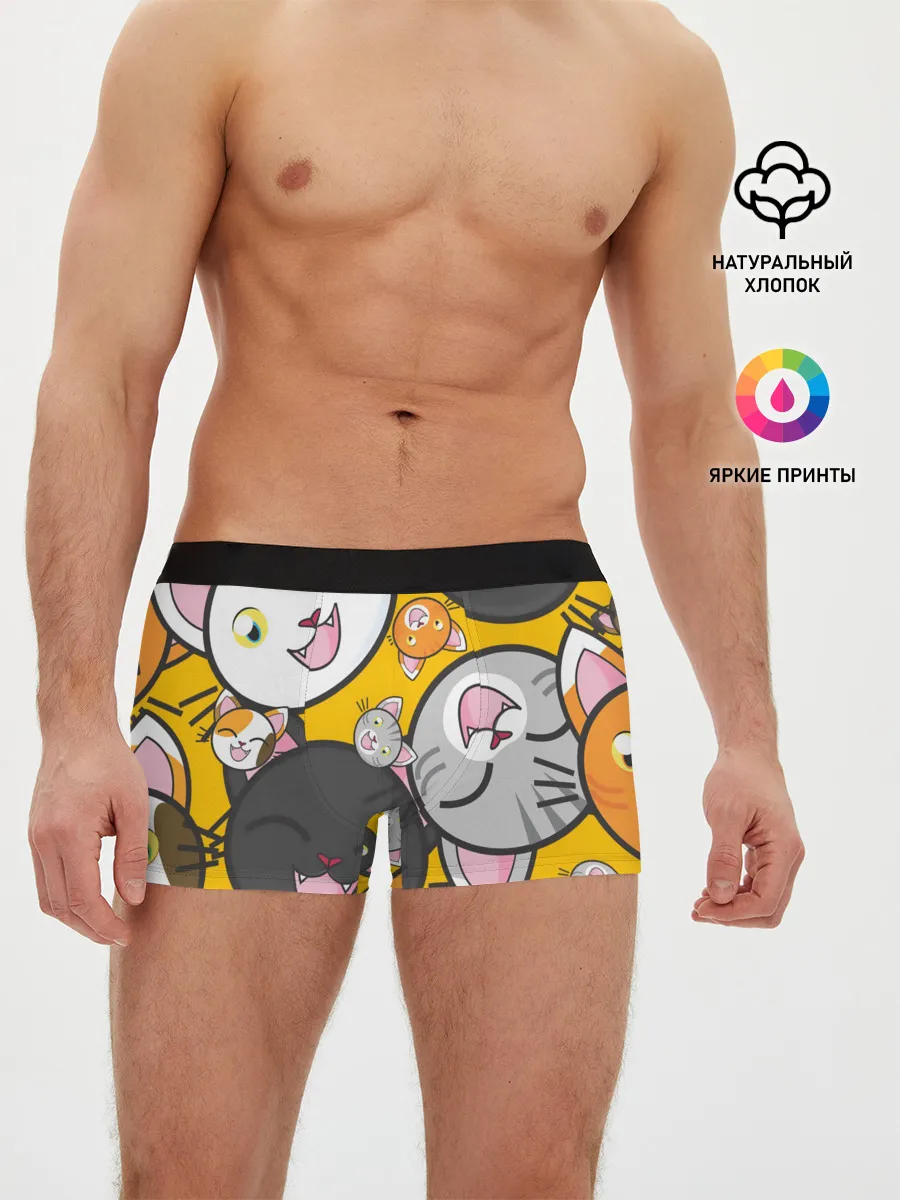Мужские трусы боксеры / КОТЫ