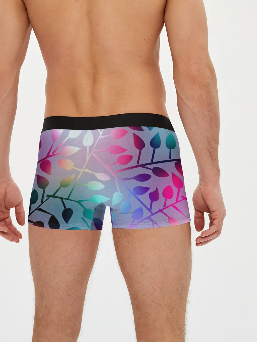 Мужские трусы боксеры / Листья.