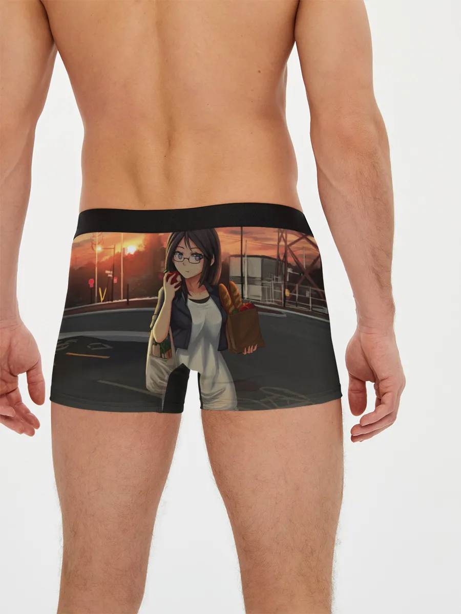 Мужские трусы боксеры / Девочка с продуктами