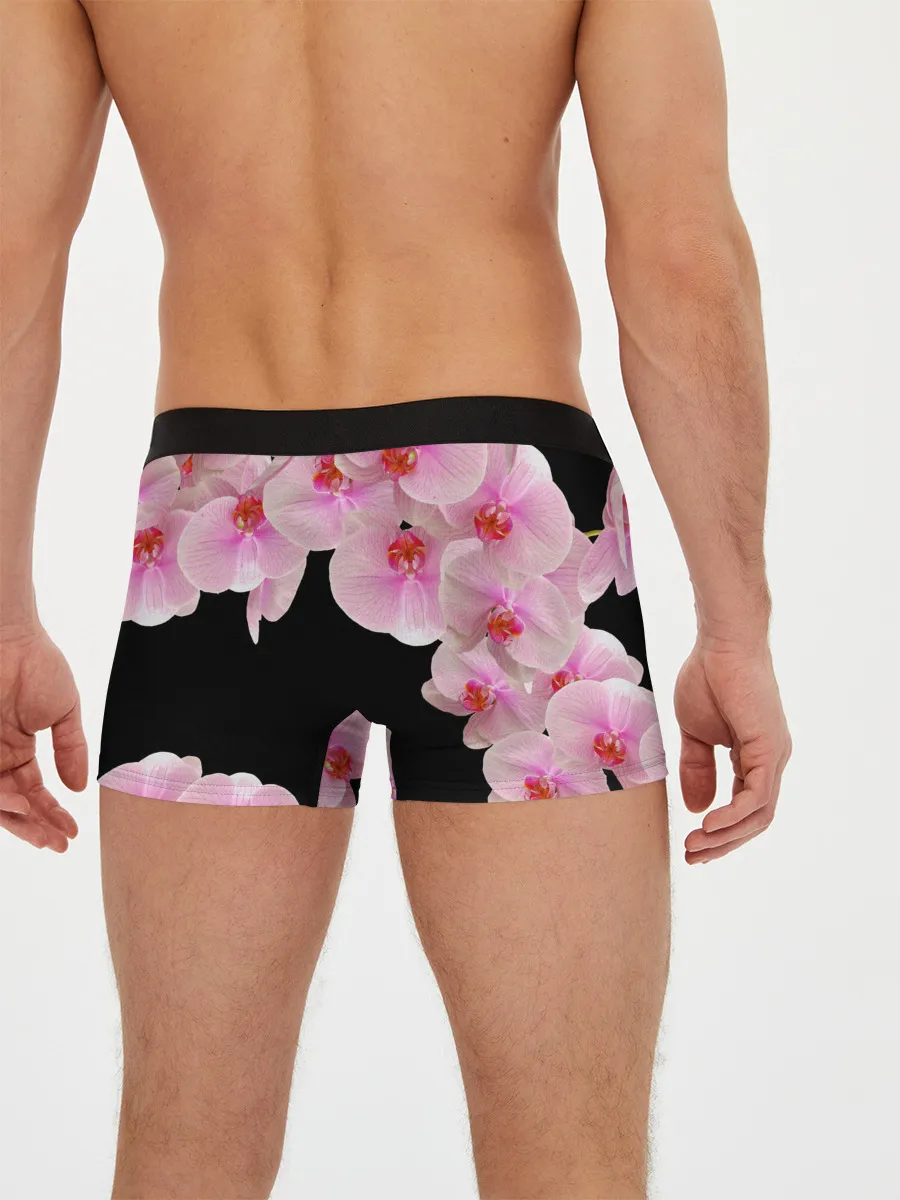 Мужские трусы боксеры / Орхидеи в ночи