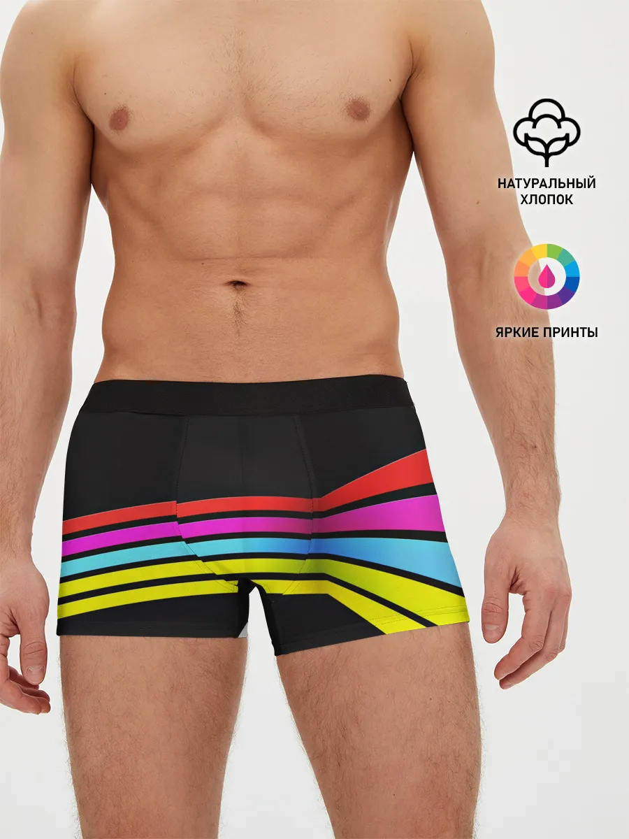 Мужские трусы боксеры / NEON GEOMETRY