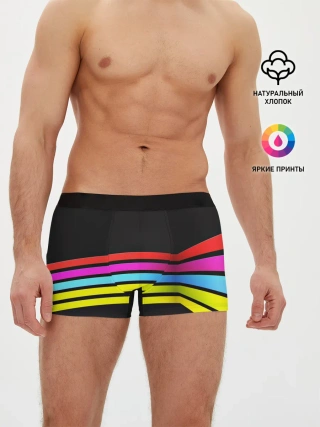 Мужские трусы боксеры / NEON GEOMETRY