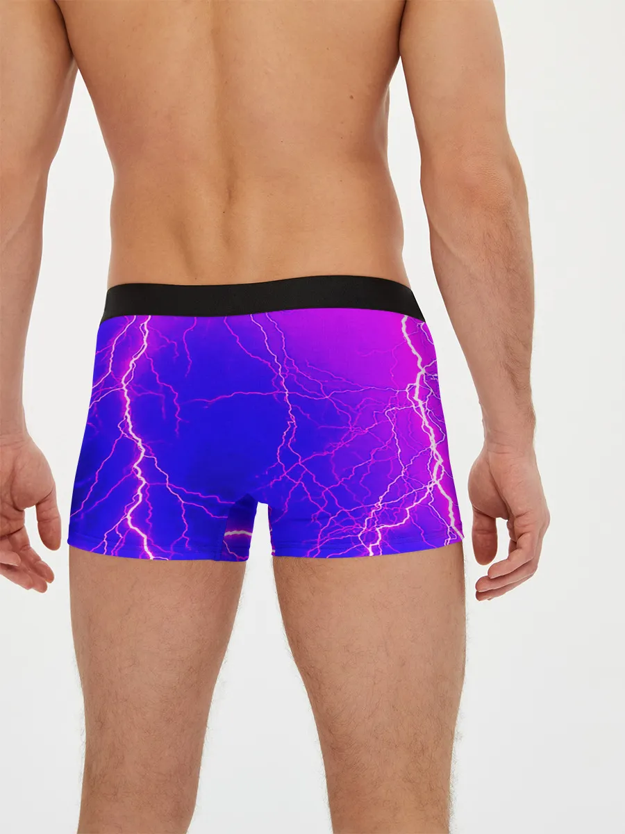 Мужские трусы боксеры / НЕОНОВАЯ МОЛНИЯ