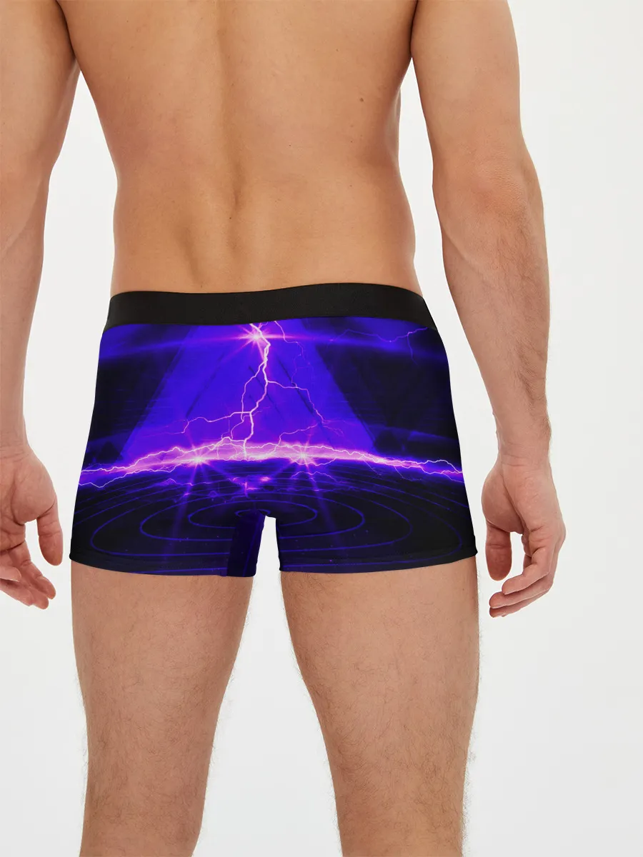 Мужские трусы боксеры / НЕОНОВЫЕ МОЛНИИ