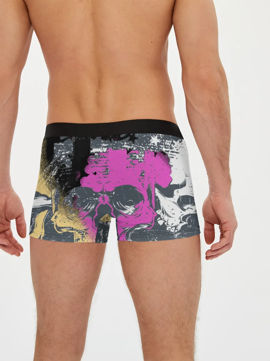 Мужские трусы боксеры / Череп.
