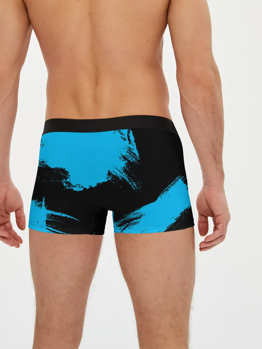 Мужские трусы боксеры / Хвост Феи синие мазки